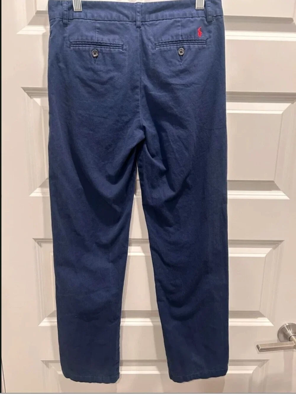 Polo Ralph Lauren Boys Navy Chino Straight Pants Size 16